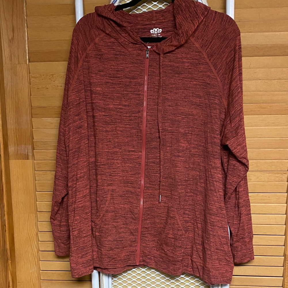 Maurices Red Zip-Up Hoodie